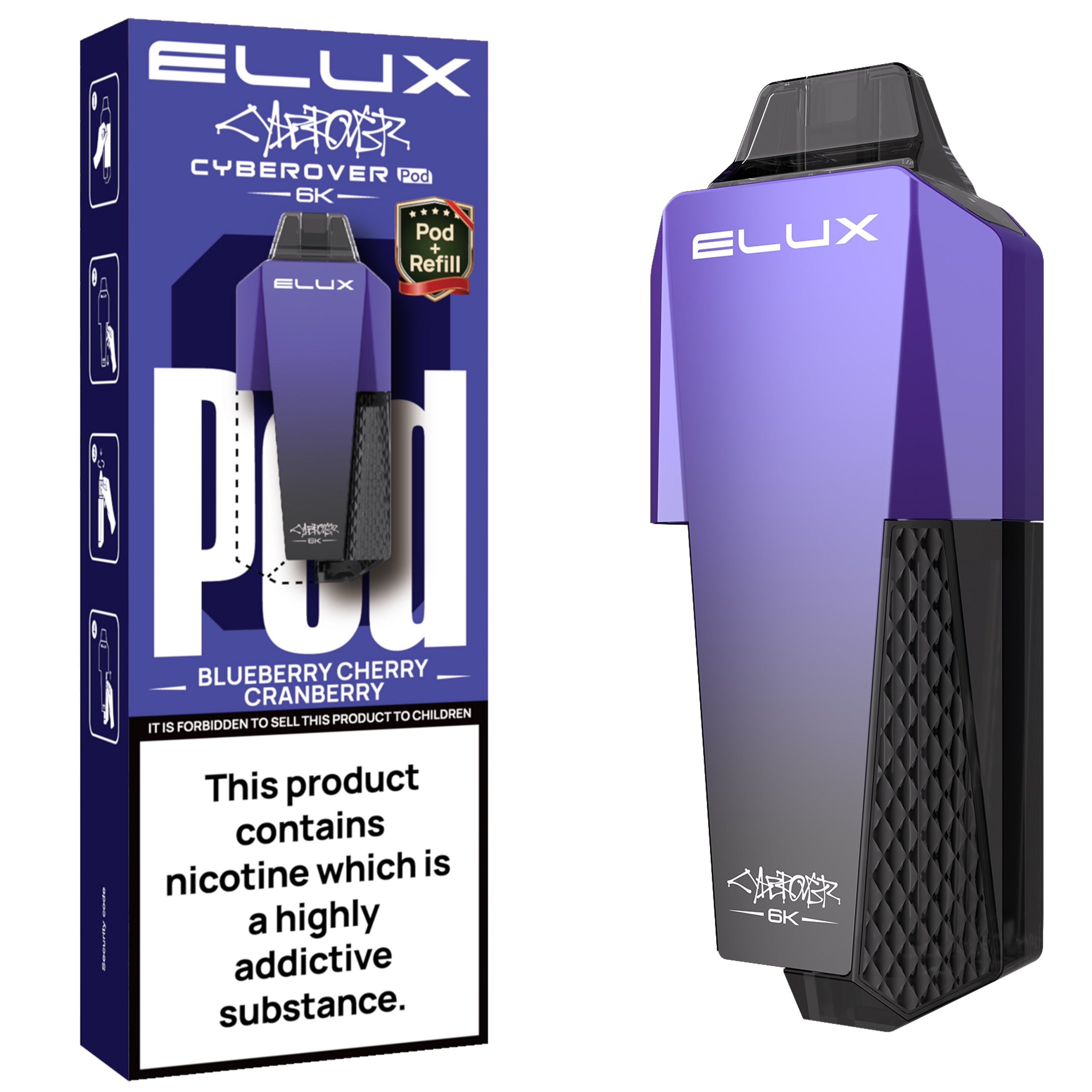 Elux Cyberover 6K Prefilled Pods