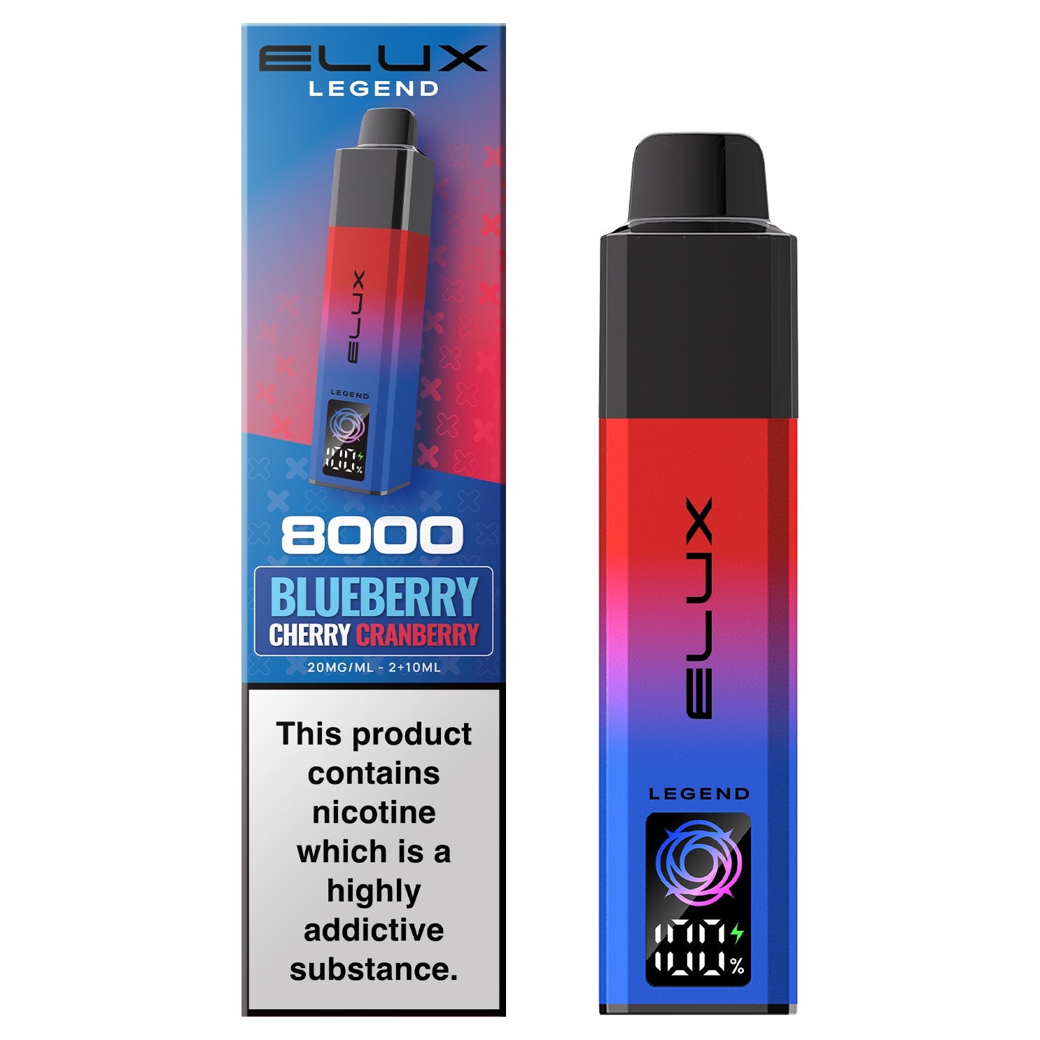 Elux Legend 8000 Pod Kit - Blueberry Cherry Cranberry