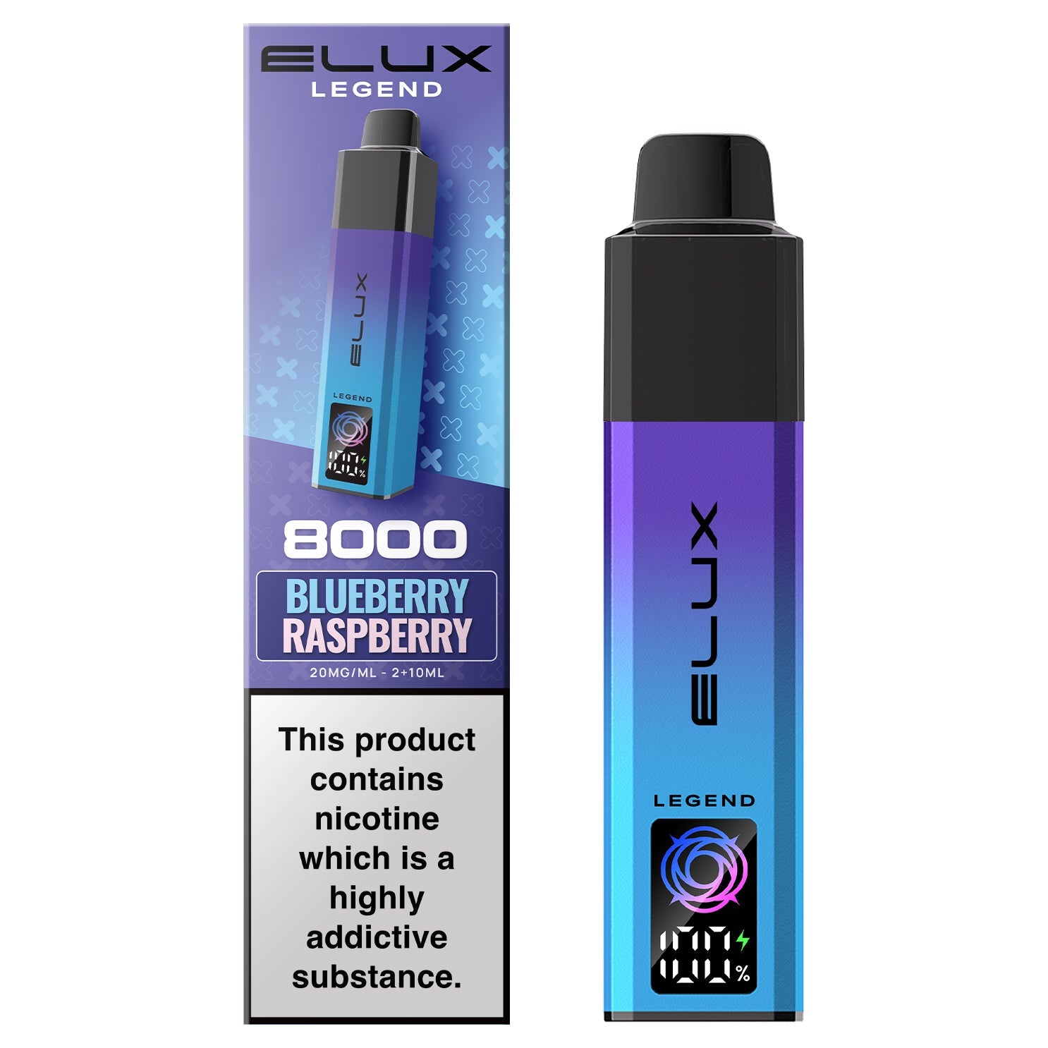 Elux Legend 8000 Pod Kit - Blueberry Raspberry