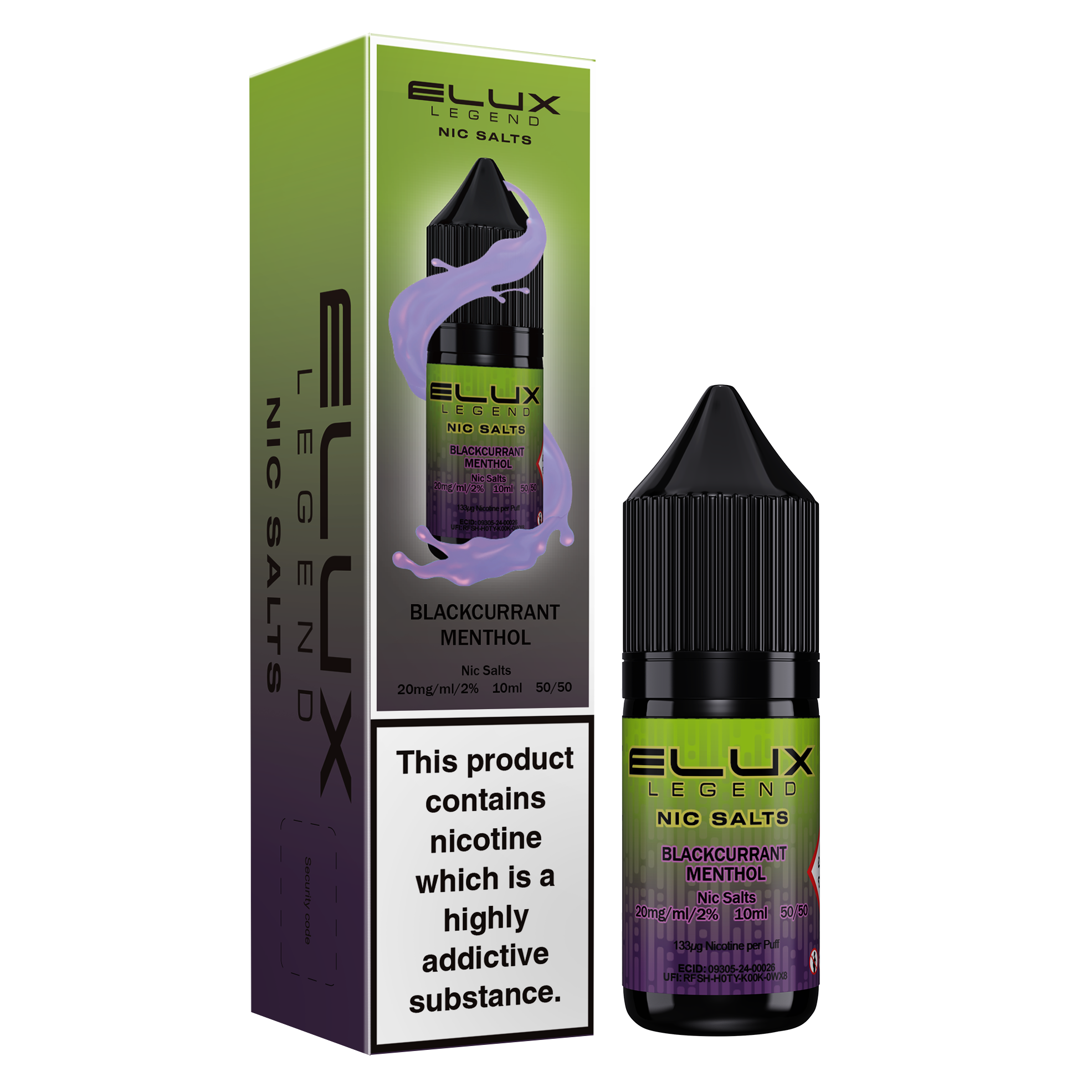 Elux Legend Blackcurrant Menthol 10ml Nic Salt