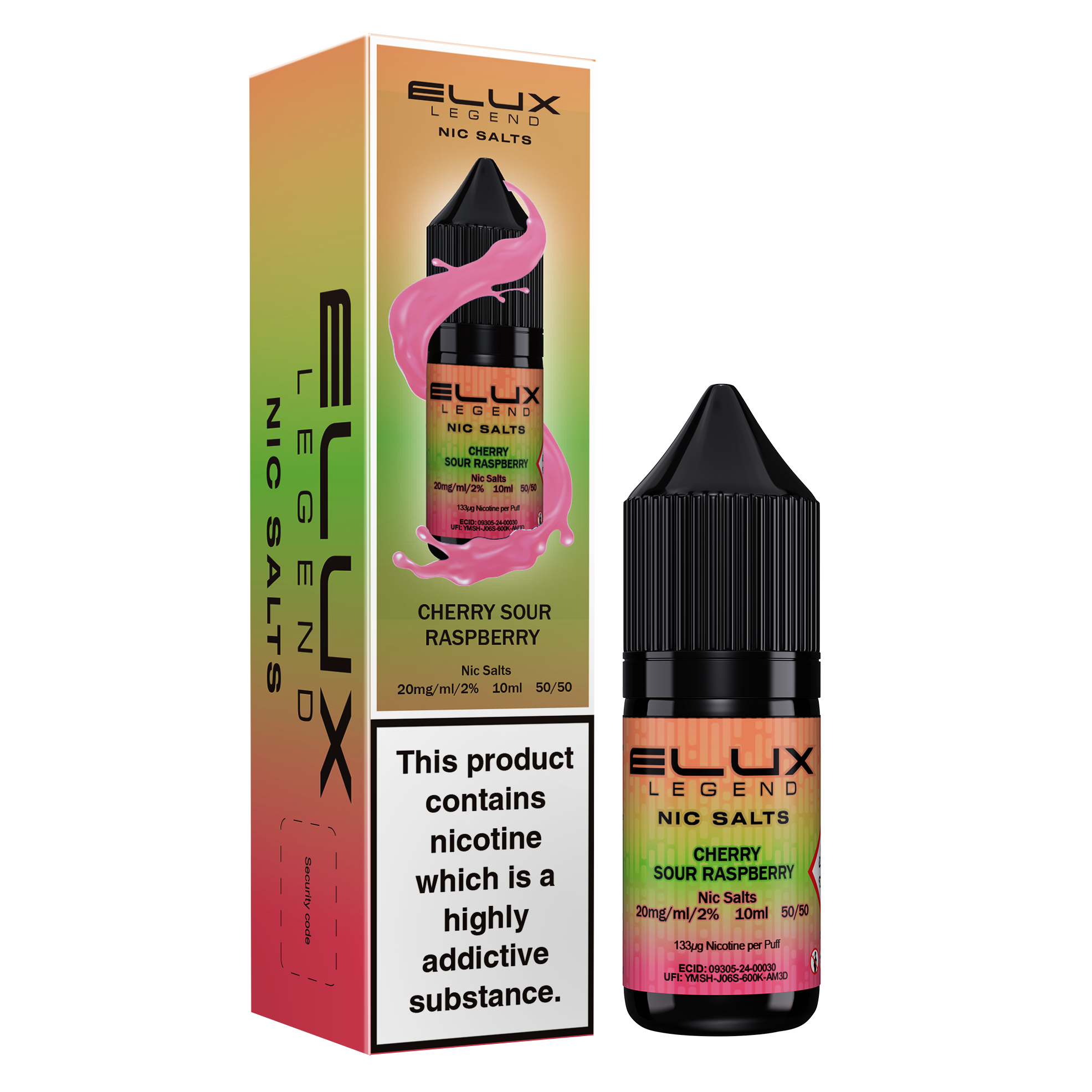 Elux Legend Cherry Sour Raspberry 10ml Nic Salt