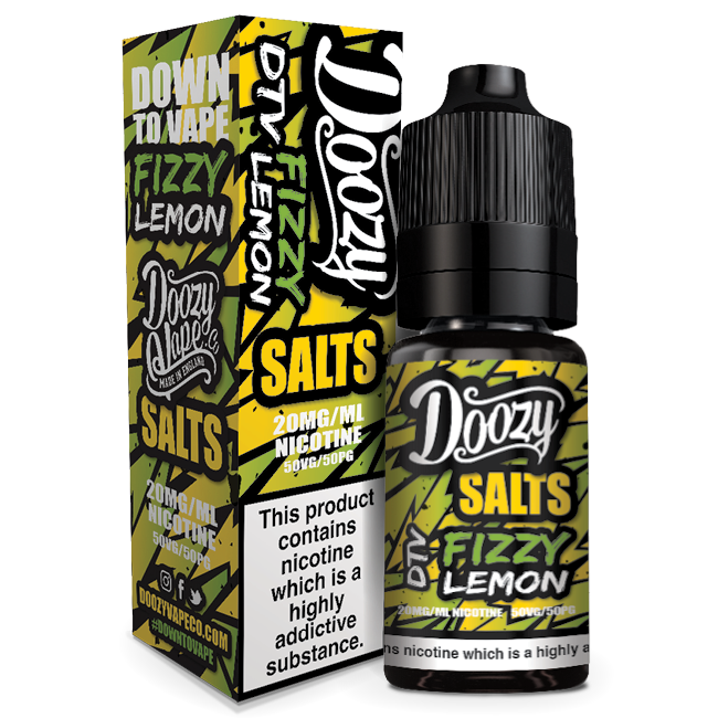 Doozy Vape 50/50: Fizzy Lemon 10ml Nic Salt E-Liquid