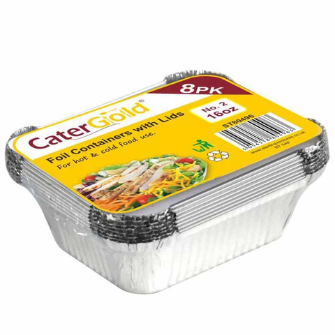 CaterGold Foil Container No 2 8pk