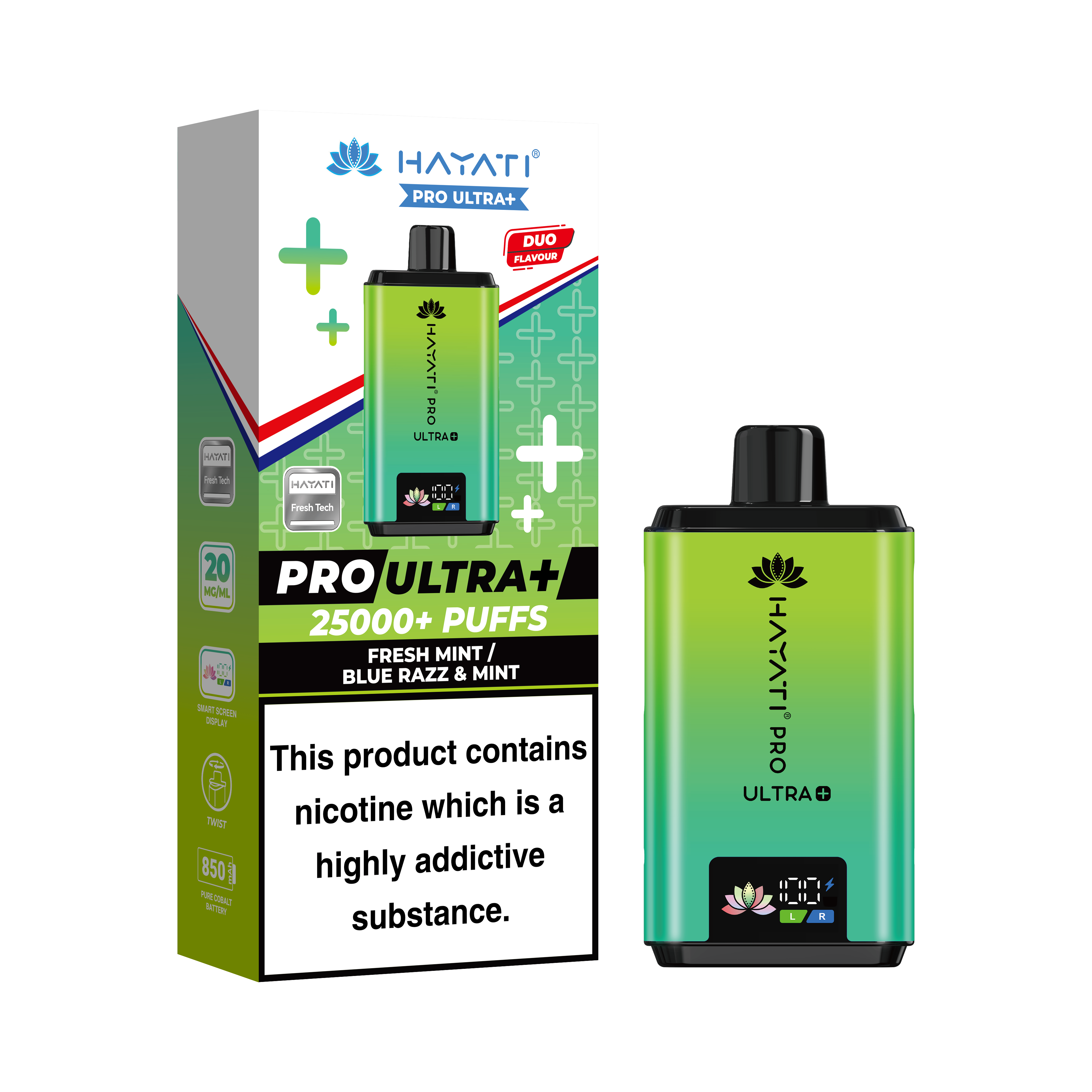 Hayati Pro Ultra + 25K Prefilled Pod Kit