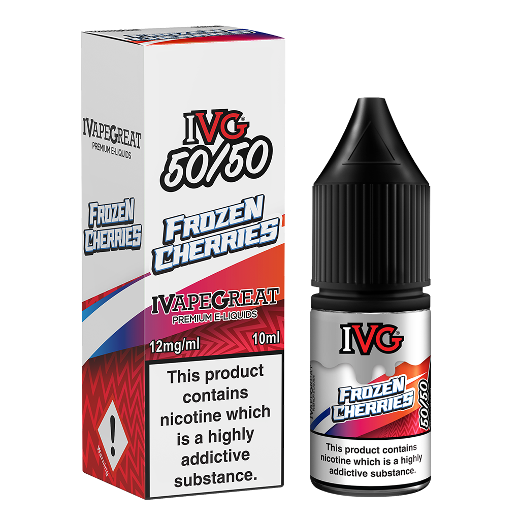 IVG Crushed 50/50 Frozen Cherries 10ml E-Liquid
