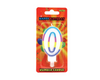 GSD Number 0 Birthday Candles 6pk