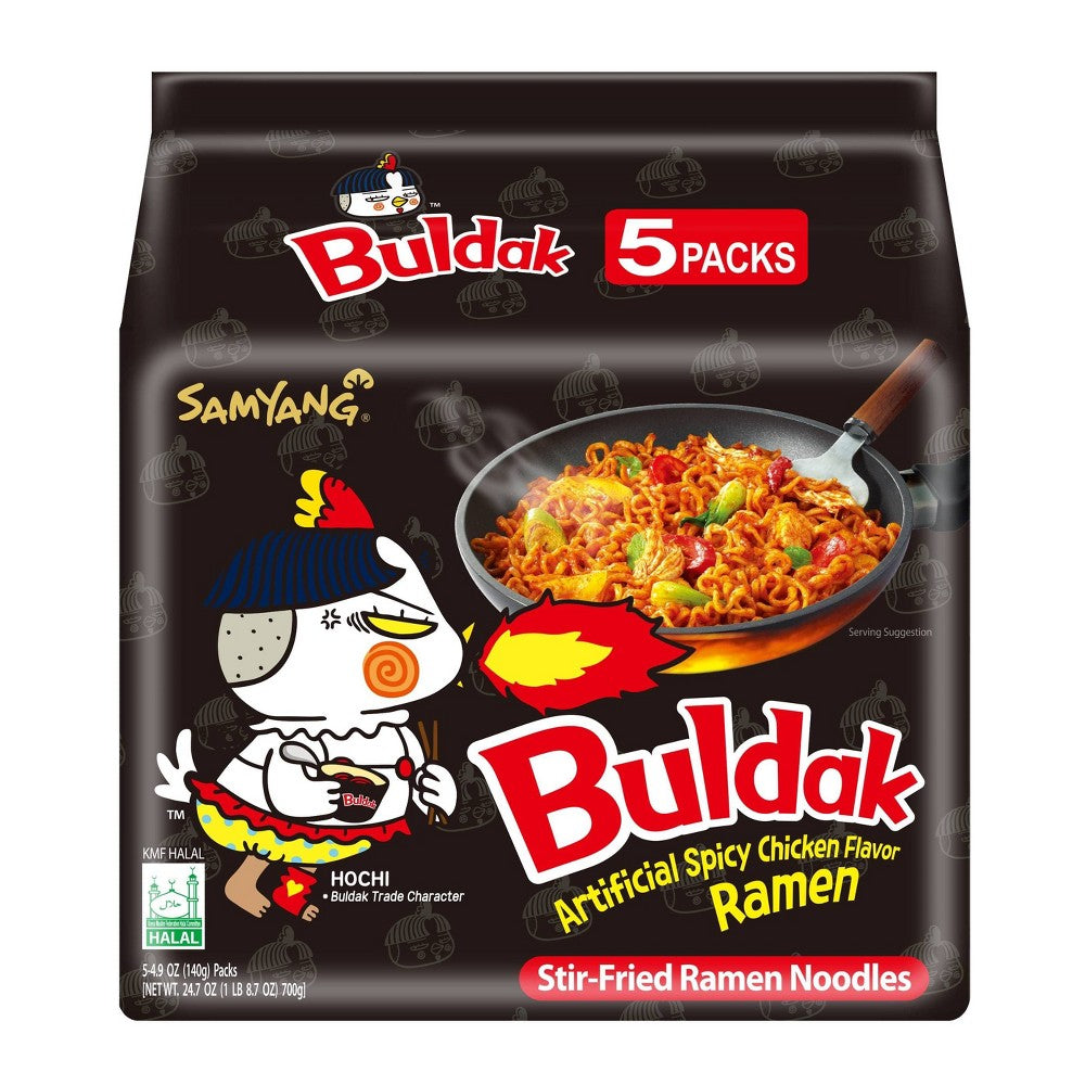 Buldak Noodles Hot Chicken Flavour 8x5 Pack