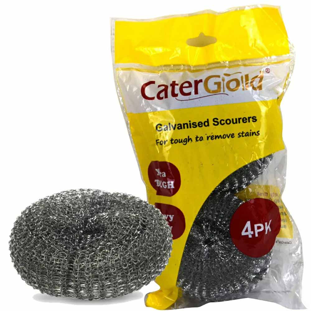 Galv Steel Scourer W25 4pk