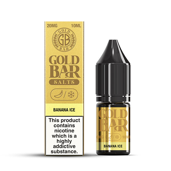 Gold Bar Banana Ice 10ml Nic Salt - 20mg