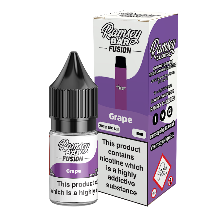 Ramsey Bar Fusion 10ml Nic Salt 20mg