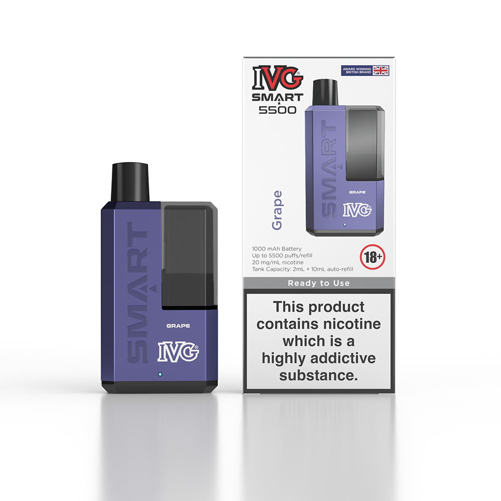 IVG Smart 5500 Disposable Vape Device - Grape