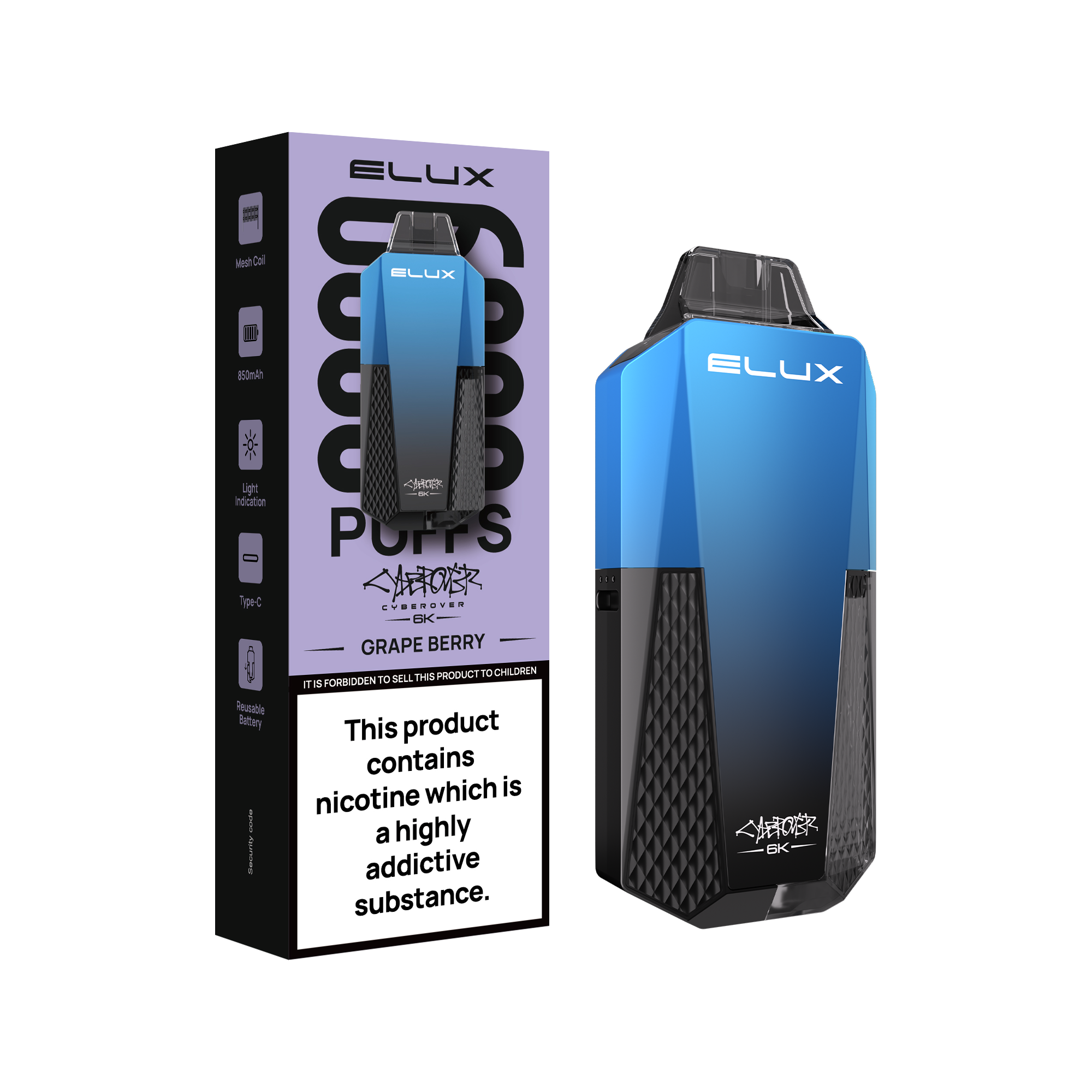 Elux Cyberover 6K Prefilled Vape Kit