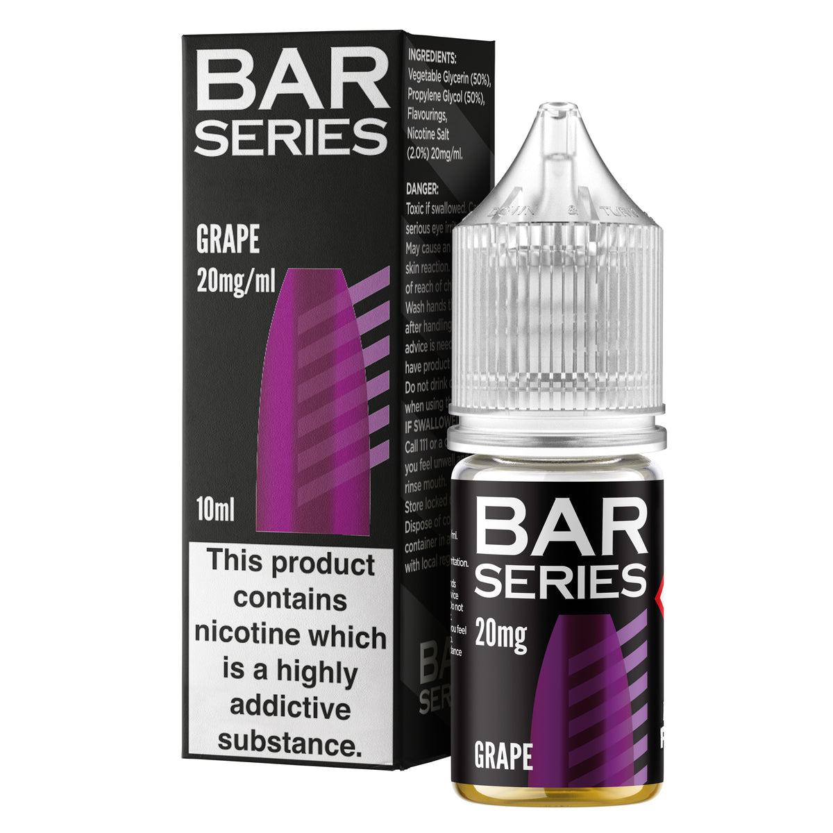 Bar Series Grape 10ml Nic Salt - 20mg