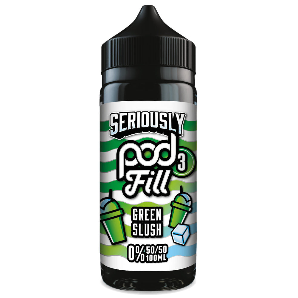 Seriously Pod Fill X3 Green Slush 0mg 100ml Shortfill