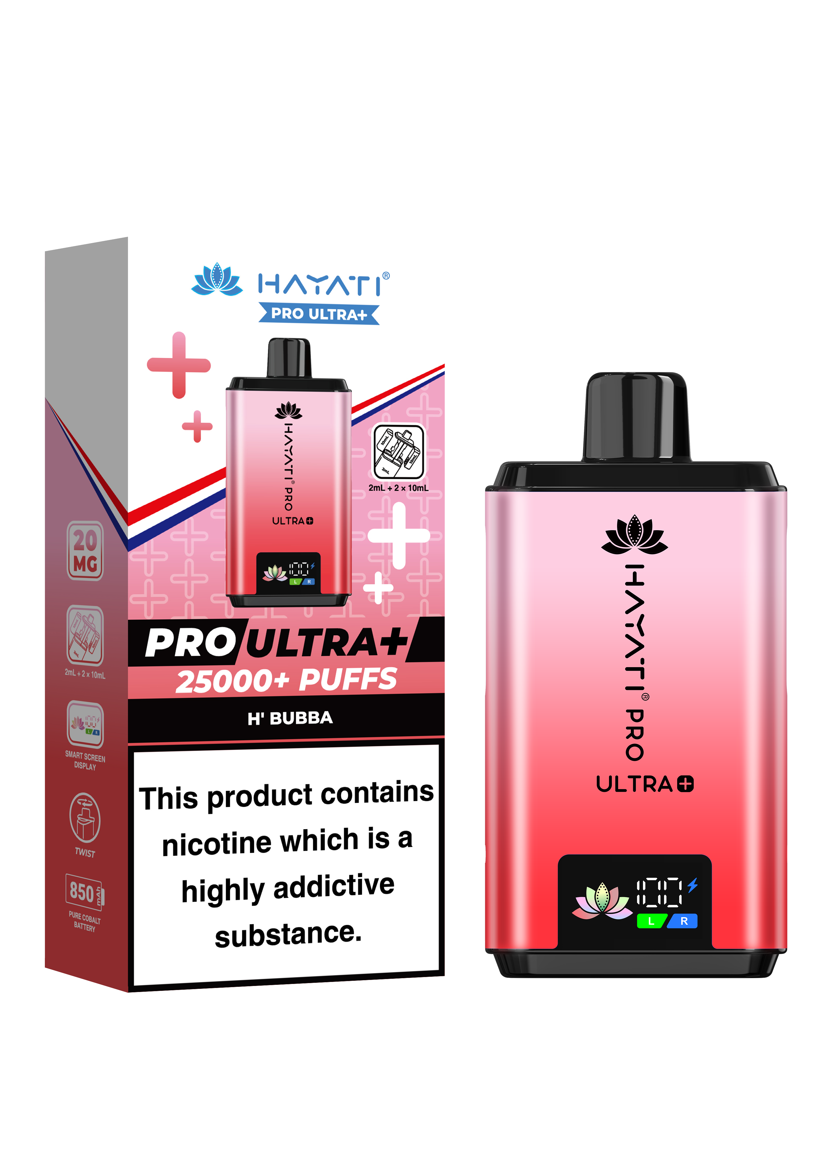 Hayati Pro Ultra + 25K Prefilled Pod Kit