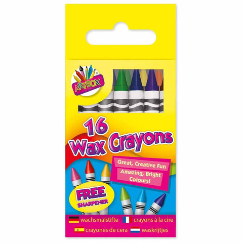 Artbox Wax Crayons In Hanging Box 16pk