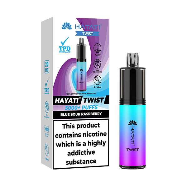 Hayati Twist 5000 Disposable Vape - Blue Sour Raspberry