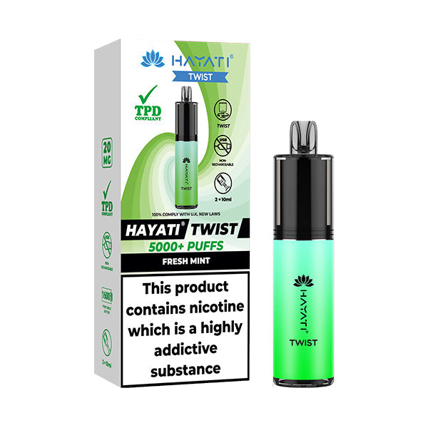 Hayati Twist 5000 Disposable Vape - Fresh Mint