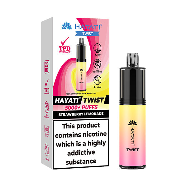 Hayati Twist 5000 Disposable Vape - Strawberry Lemonade