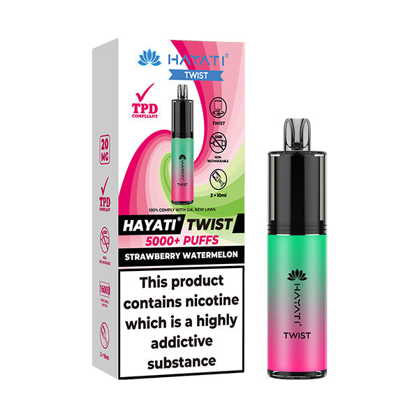 Hayati Twist 5000 Disposable Vape - Strawberry Watermelon