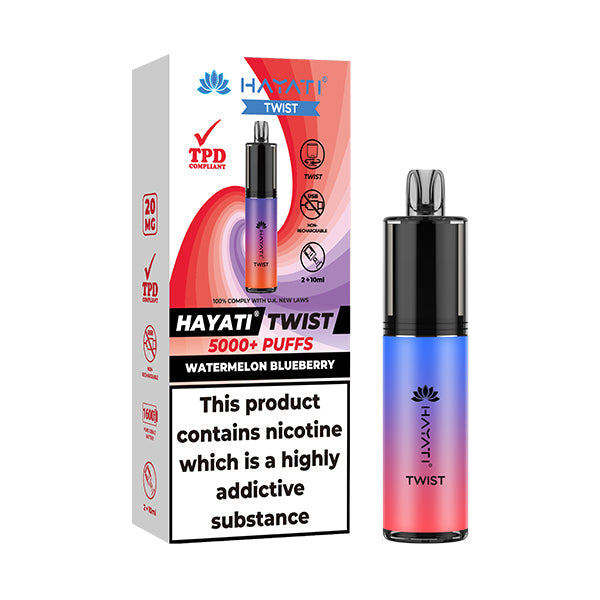 Hayati Twist 5000 Disposable Vape - Watermelon Blueberry