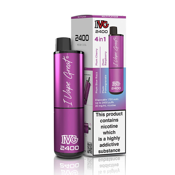 IVG 2400 Disposable Vape Device - Plum Edition