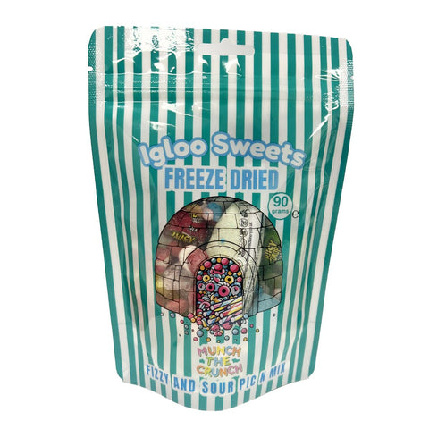 Igloo Sweets Freeze Dried Fizzy & Sour Pick N Mix Sweets 90g 10pk