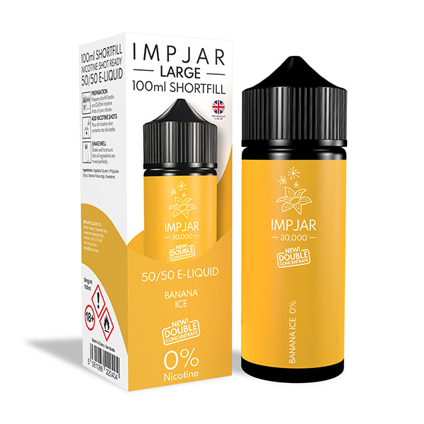 Imp Jar Large 100ml Shortfill - Banana Ice