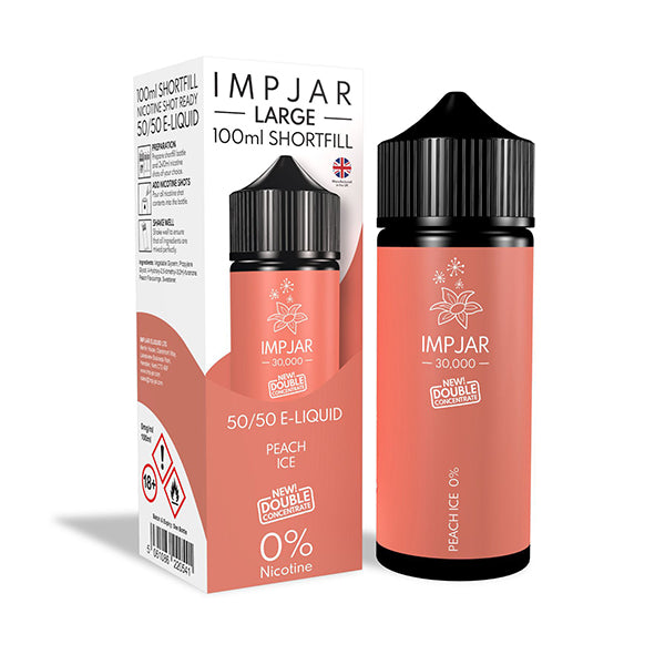Imp Jar Large 100ml Shortfill - Peach Ice