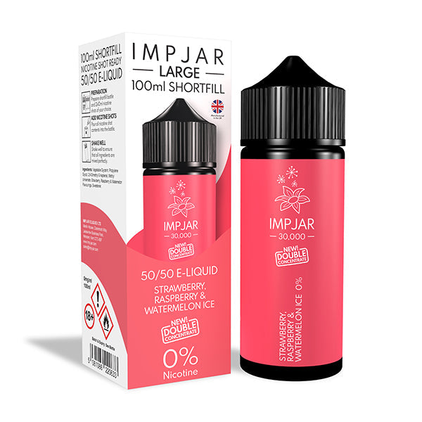 Imp Jar Large 100ml Shortfill - Strawberry Raspberry & Watermelon Ice