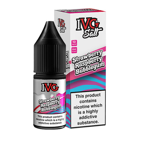 IVG Salt Strawberry Raspberry Bubblegum 10ml Nic Salt