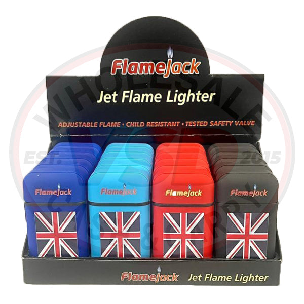 Flamejack Jet Flame Lighters (Assorted Designs)