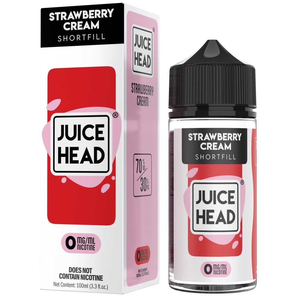 Juice Head Strawberry Cream 0mg 100ml Shortfill