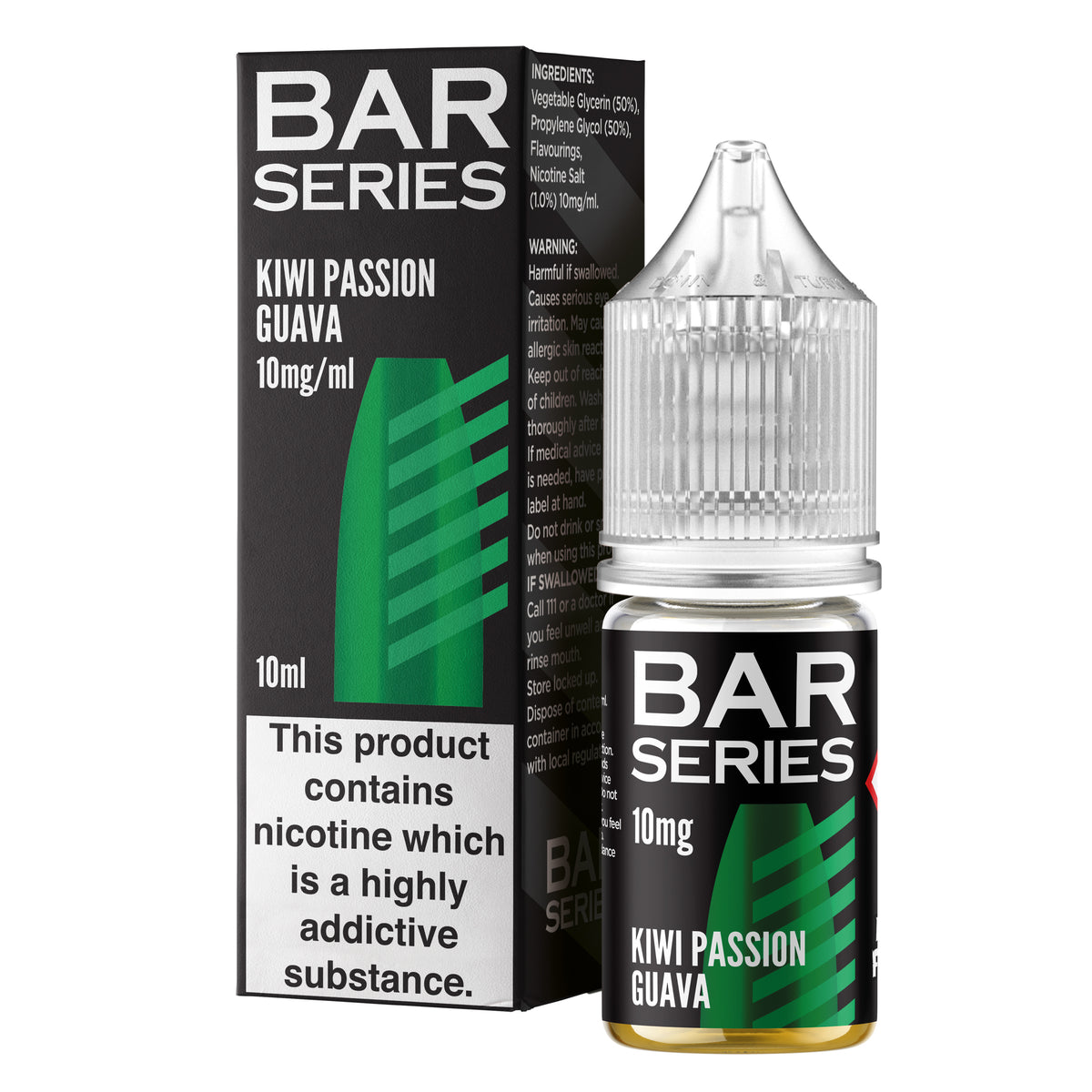 Bar Series Kiwi Passion Guava 10ml Nic Salt - 10mg