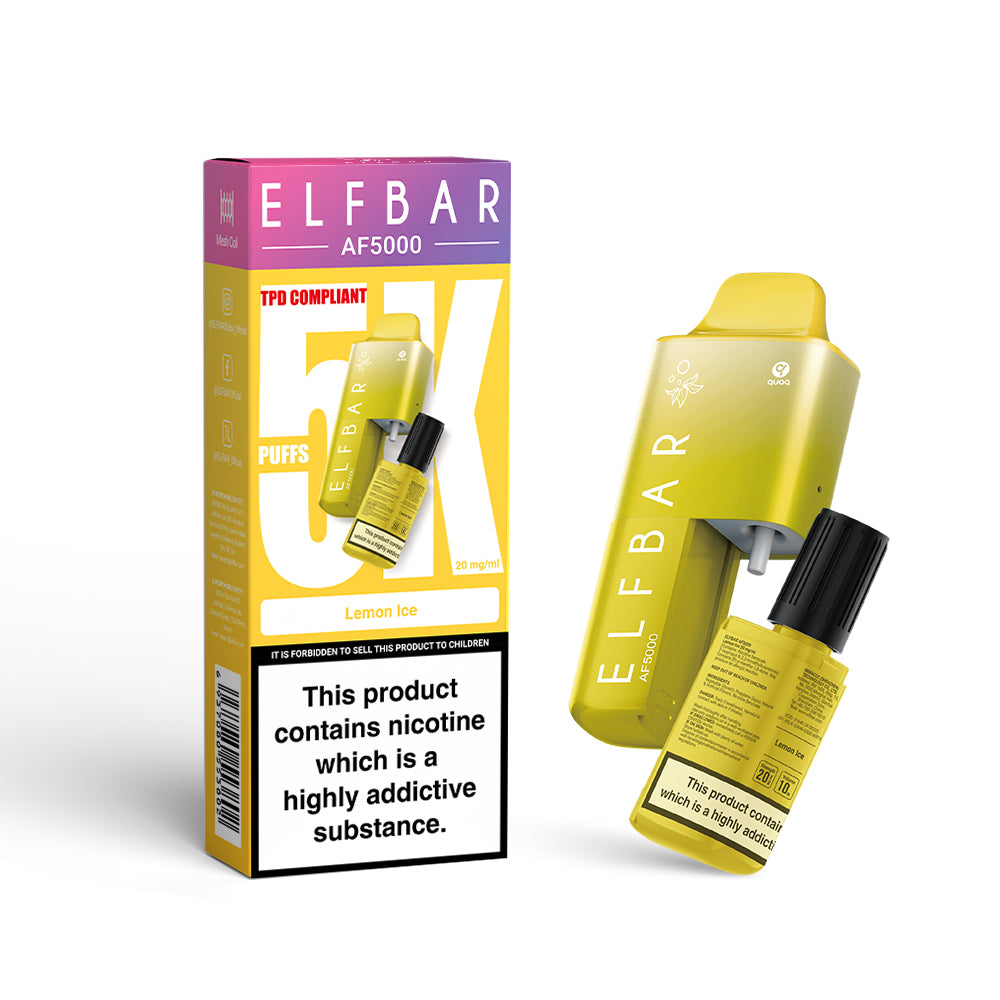 Elf Bar AF5000 Disposable Vape - Lemon Ice