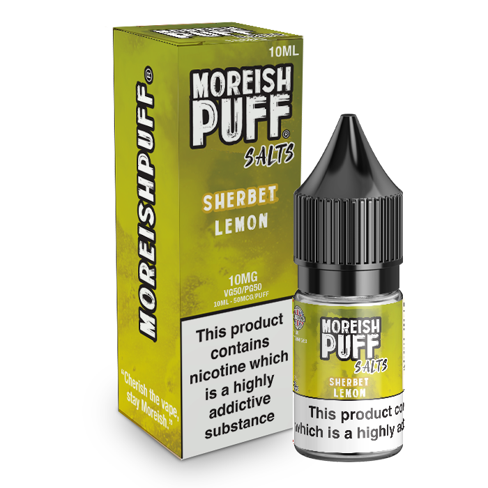 Moreish Puff Lemon Sherbet Nic Salt 10ml