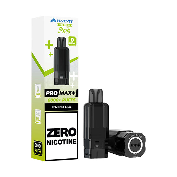 Hayati Pro Max 6000 + Prefilled Pod ZERO NICOTINE - Lemon & Lime