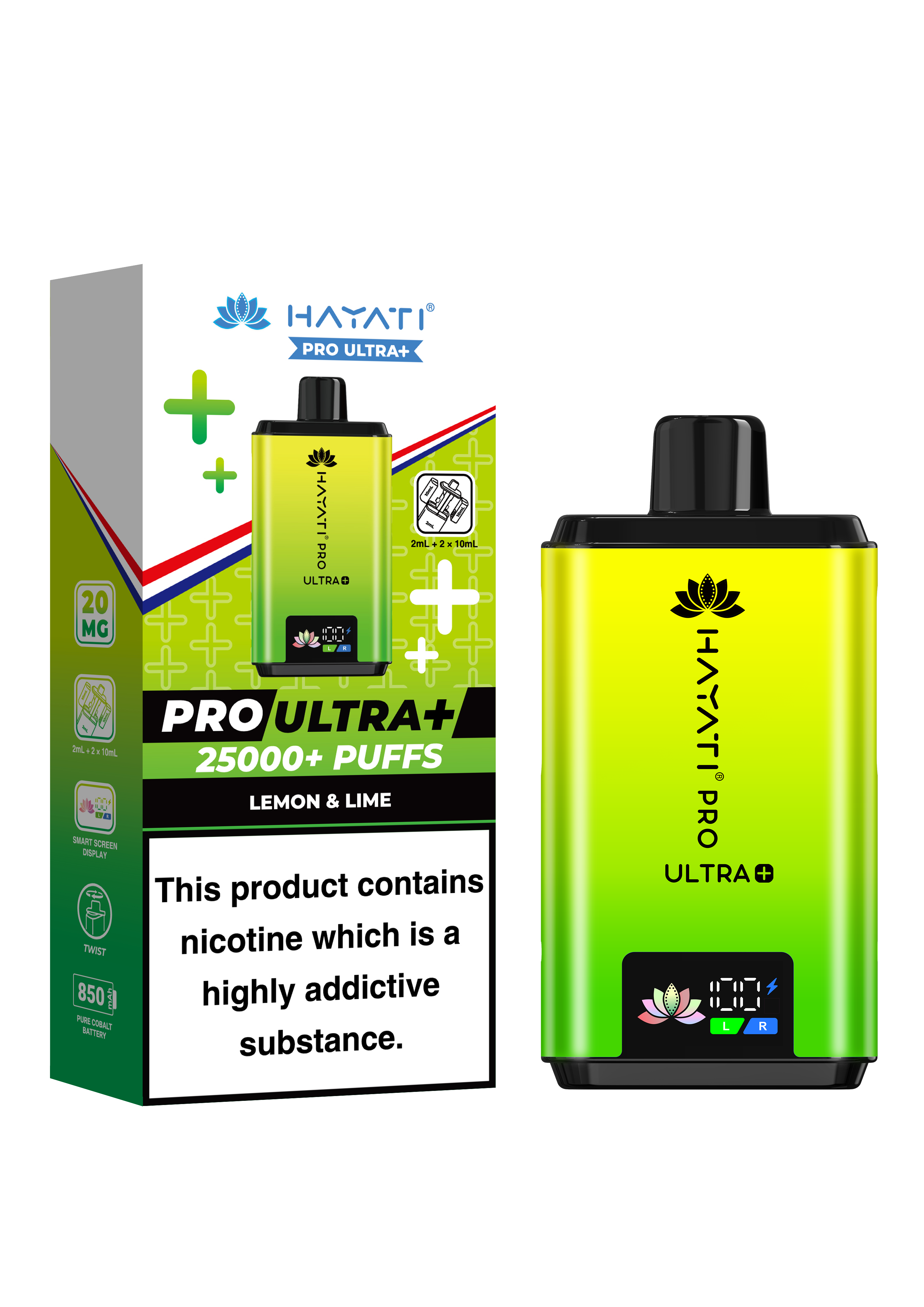 Hayati Pro Ultra + 25K Prefilled Pod Kit