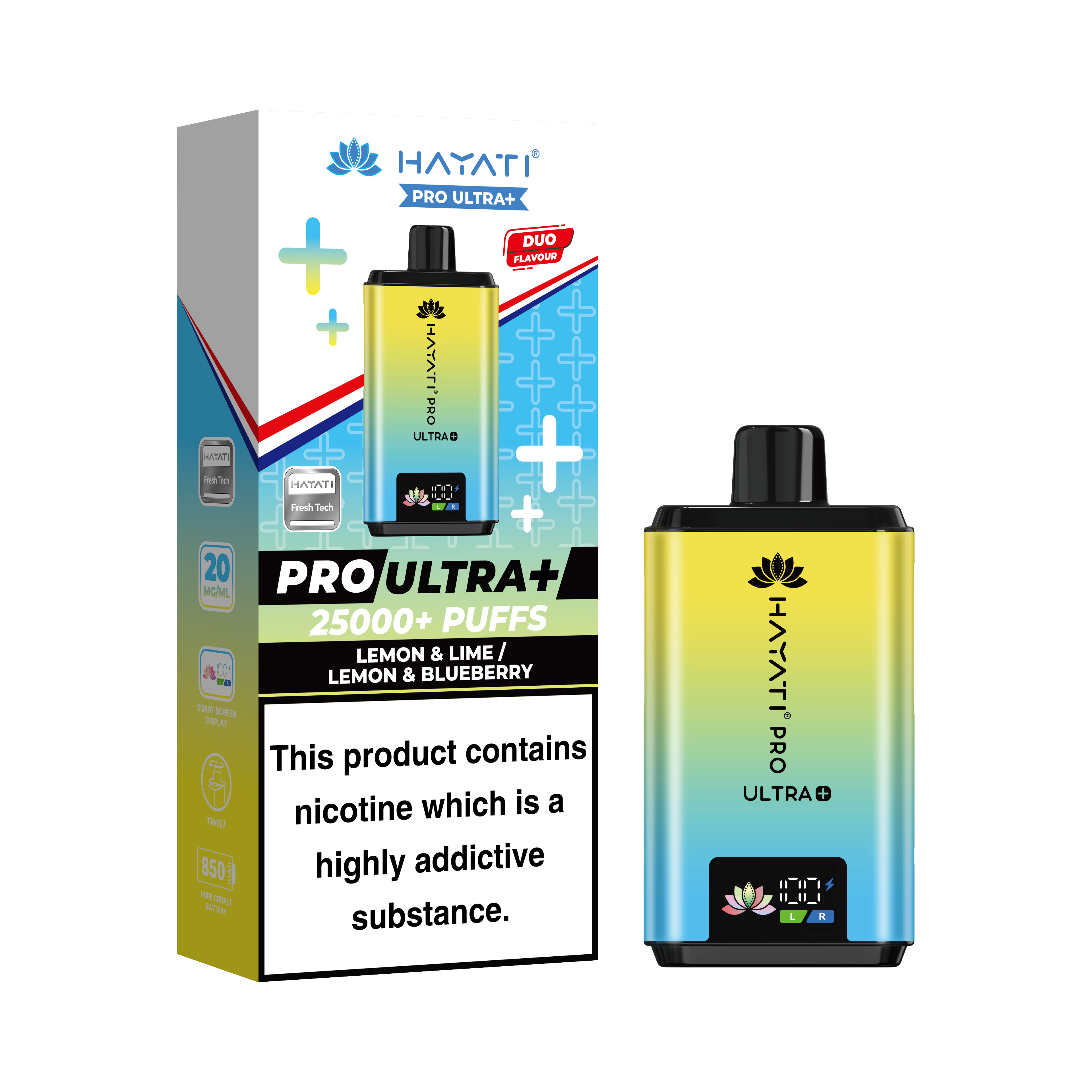 Hayati Pro Ultra + 25K Prefilled Pod Kit