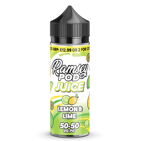 Ramsey Pod Juice Lemon & Lime 100ml Shortfill