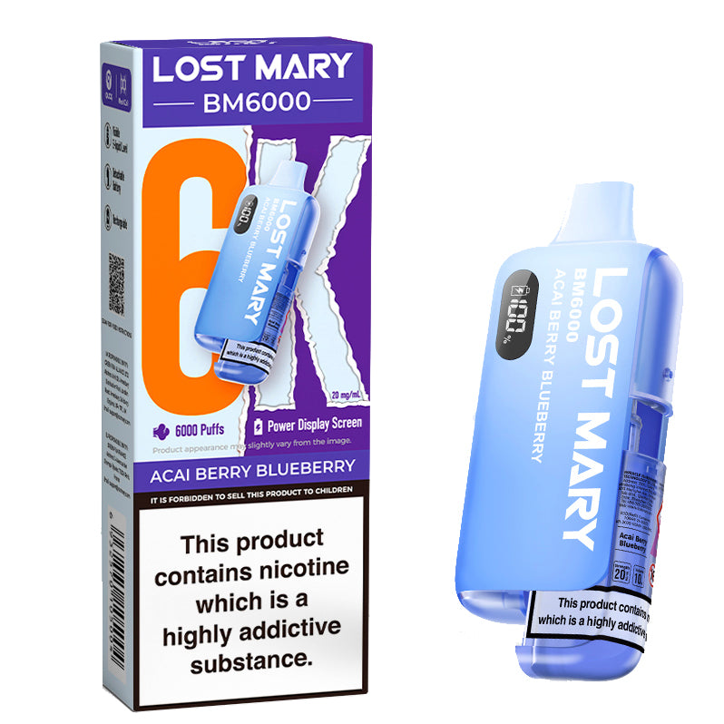 Lost Mary BM6000 Disposable Vape - Acai Berry Blueberry