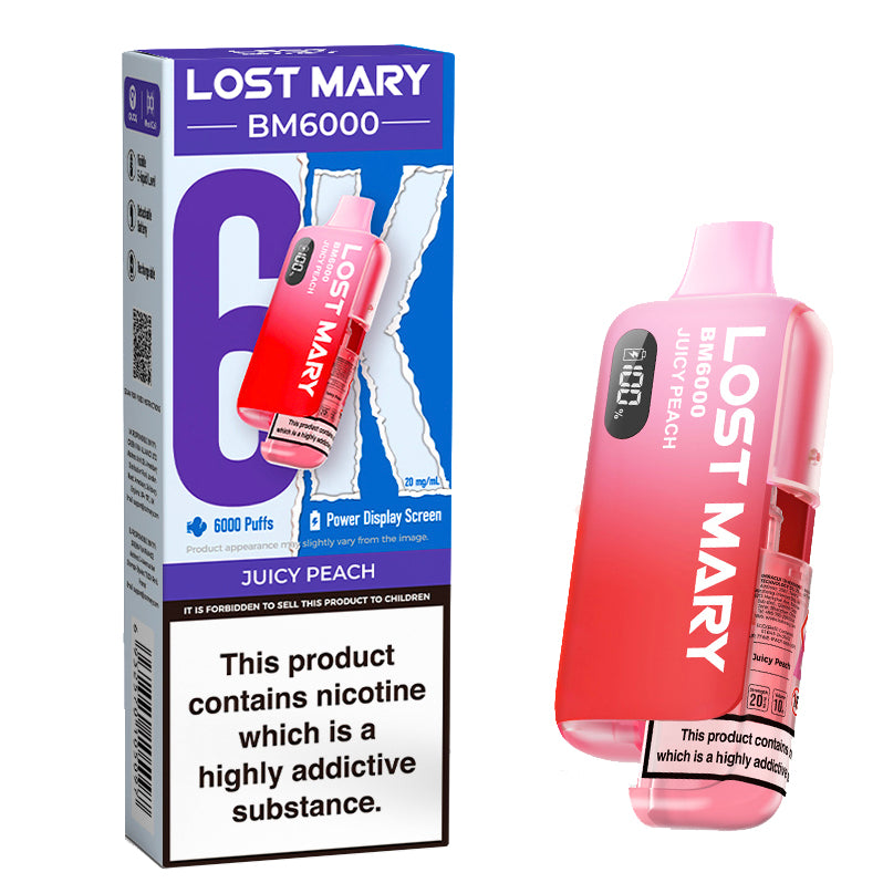 Lost Mary BM6000 Disposable Vape - Juicy Peach