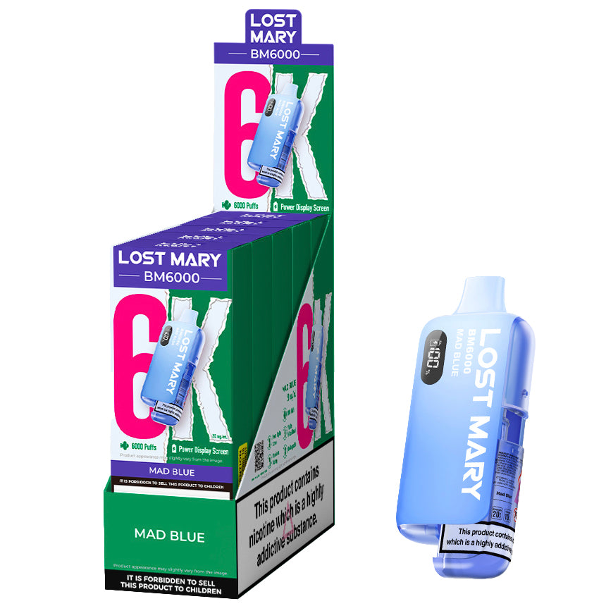 Lost Mary BM6000 Disposable Vape - Mad Blue