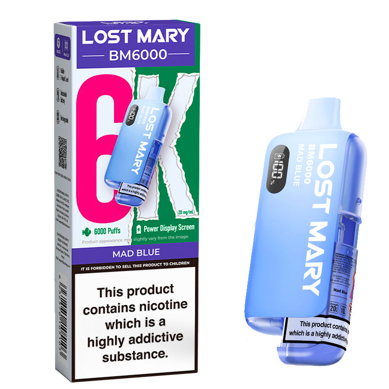 Lost Mary BM6000 Disposable Vape - Mad Blue