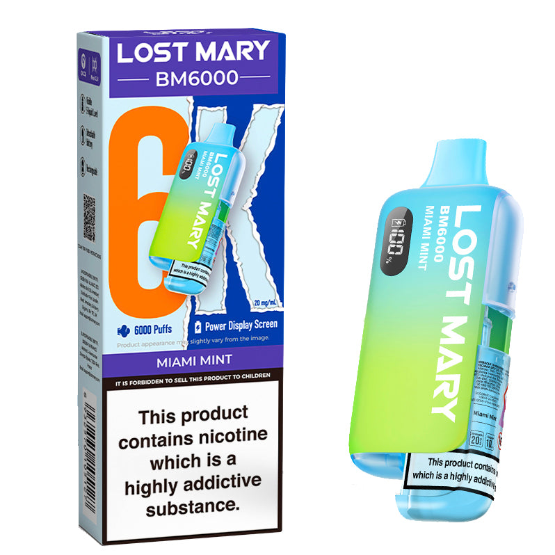 Lost Mary BM6000 Disposable Vape - Miami Mint