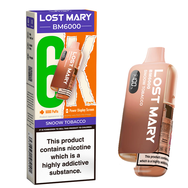 Lost Mary BM6000 Disposable Vape - Snoow Tobacco