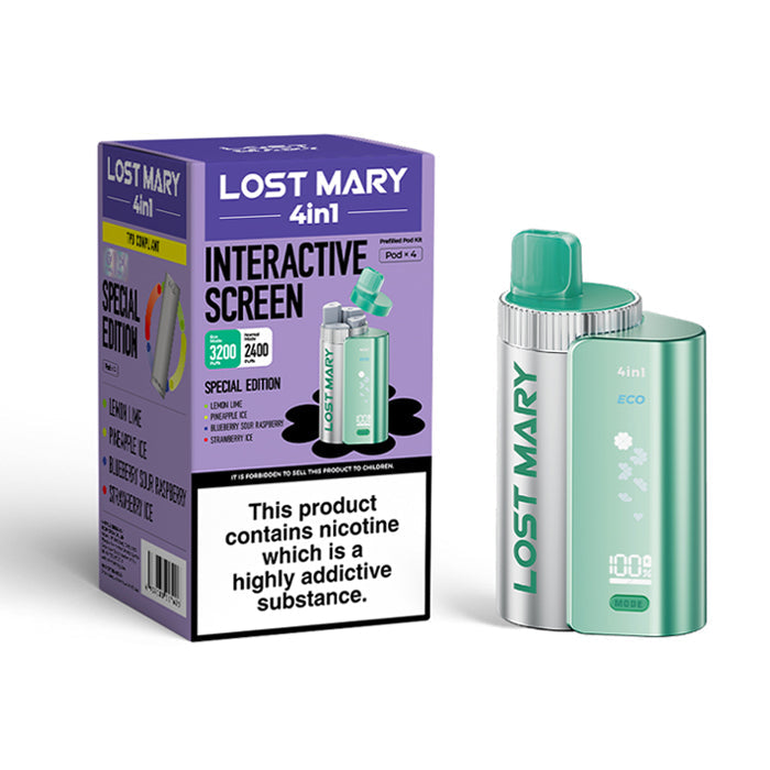 Lost Mary 4 In 1 Disposable Vape Kit - Disposables UK Lost Mary 4 In 1 Disposable Vape Kit - Disposables UK