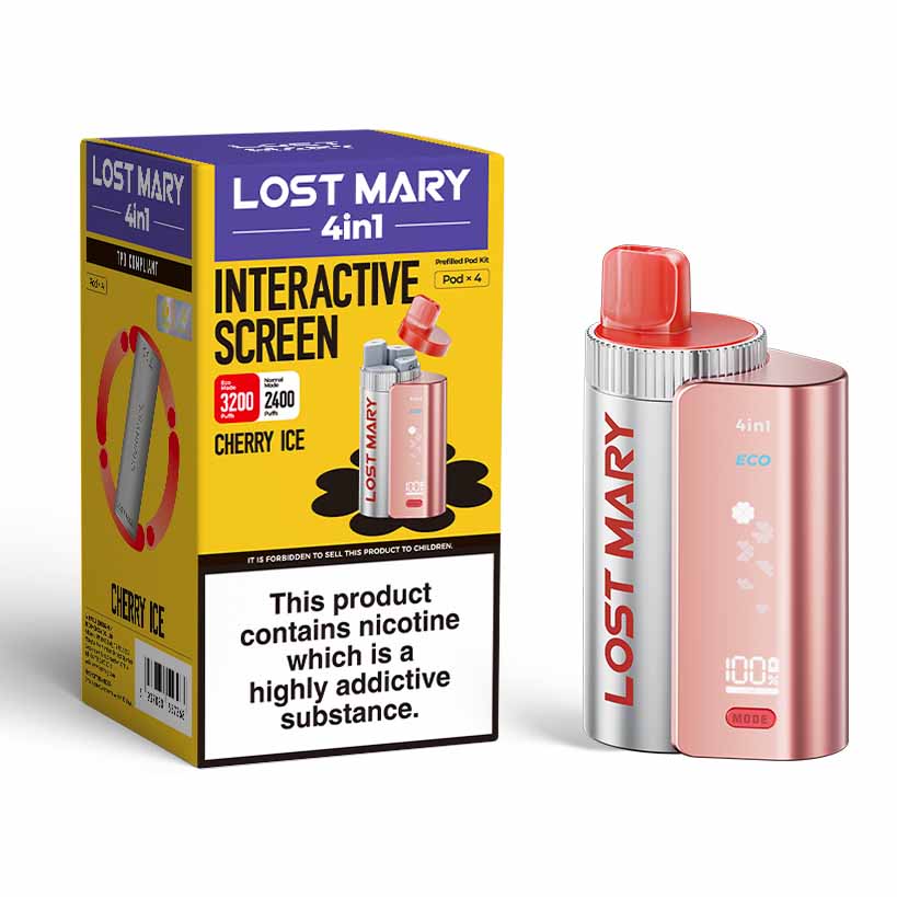 Lost Mary 4In1 Disposable Vape Kit - Cherry Ice