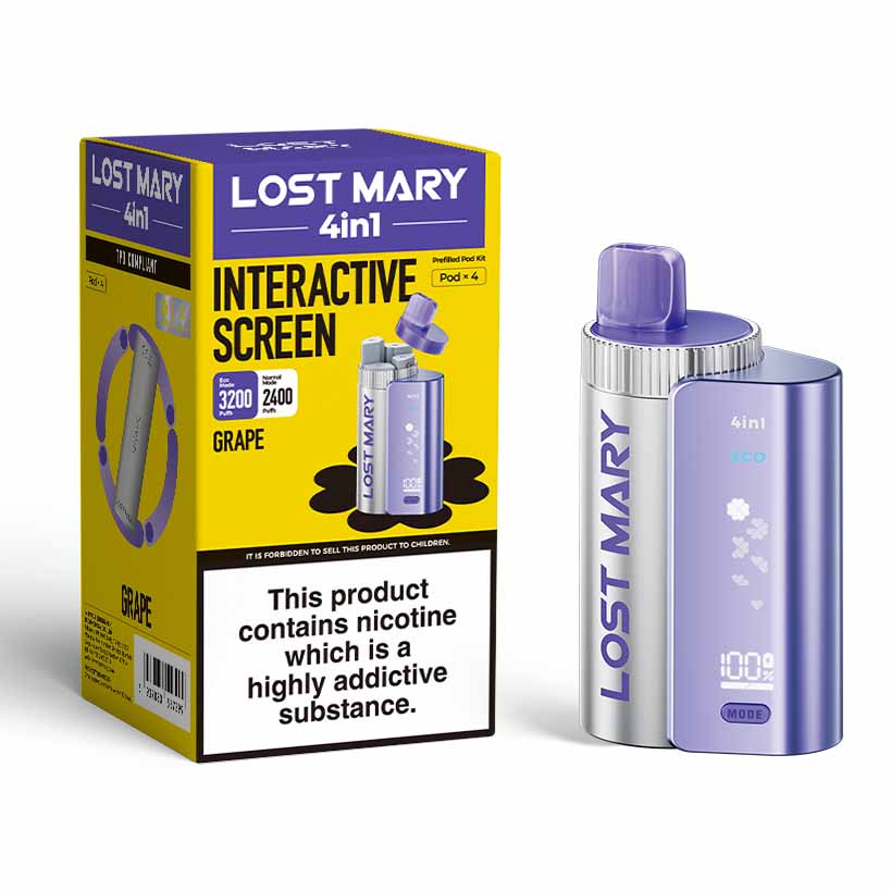 Lost Mary 4In1 Disposable Vape Kit - Grape