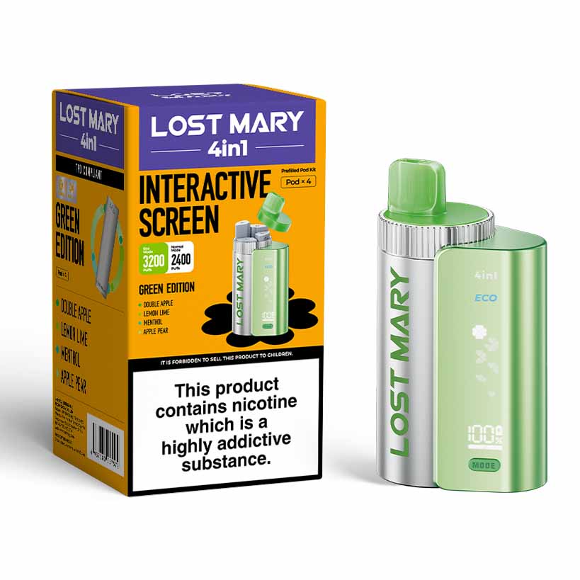 Lost Mary 4In1 Disposable Vape Kit - Green Edition